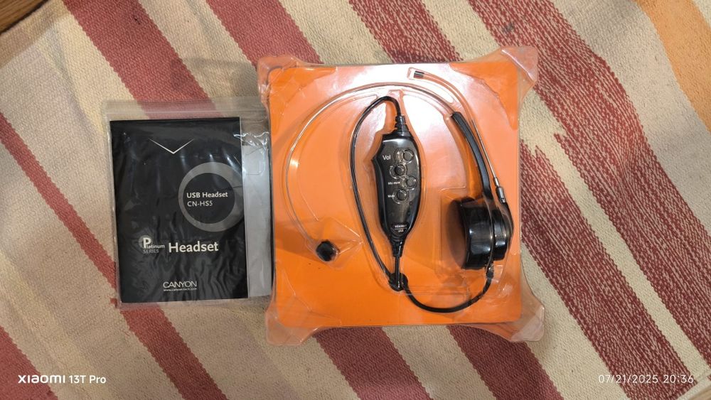 Casca cu microfon  VoIP vintage CANYON