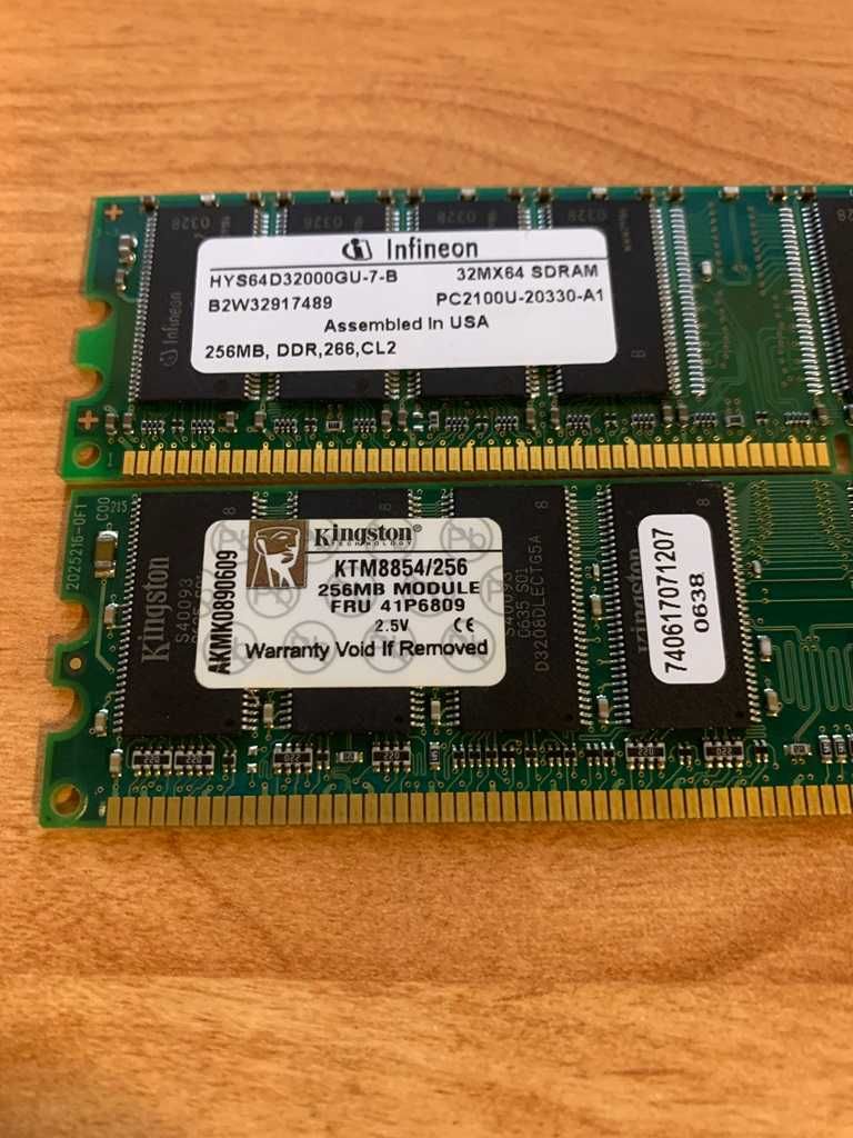 RAM DDR1 Рам Памет модули по 256MB Kingston Infineon