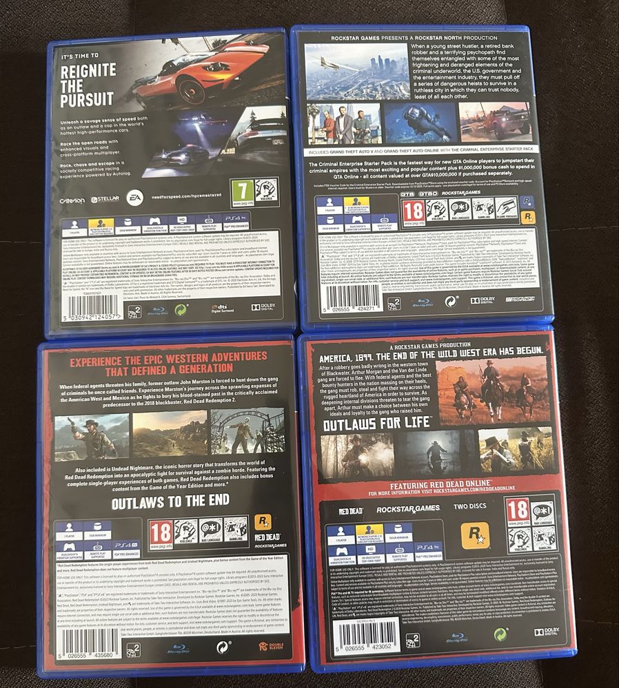 Продавам игри за PS4!!!