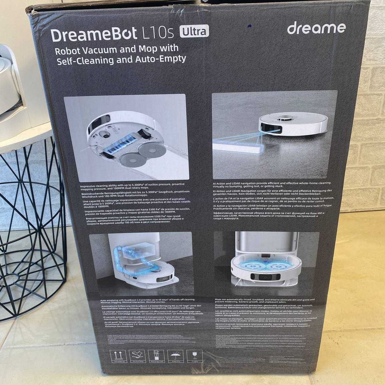Прахосмукачка робот Dreame L10s Ultra AI камера Mop Self-Clean 5300Pa