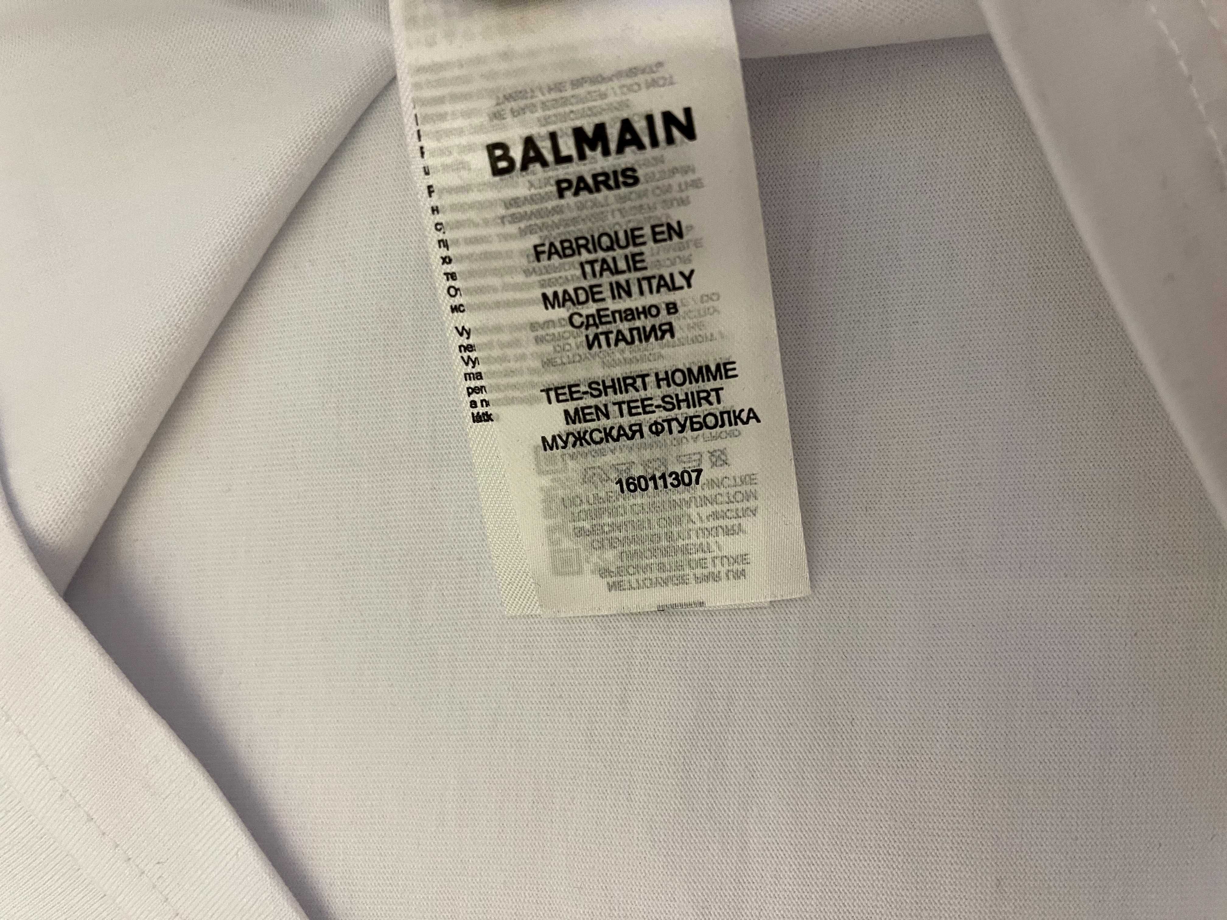 Tricou Balmain logo-print cotton T-shirt
