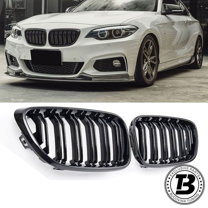 Grile Duble compatibile cu BMW Seria 2 F22 F23 M Design