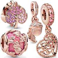 Charm/lant/bratara Gold/Rose argint tip Pandora la comanda