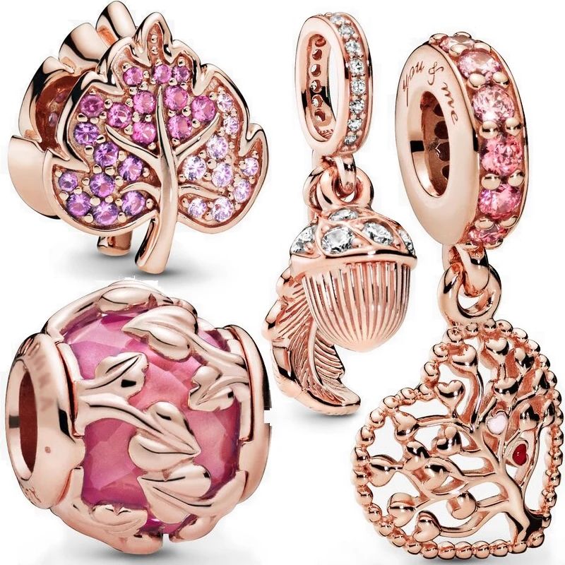 Charm/lant/bratara Gold/Rose argint tip Pandora la comanda