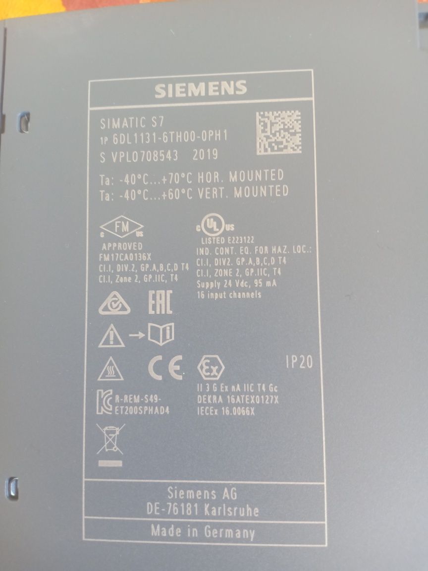 Модуль ввода-вывода Siemens