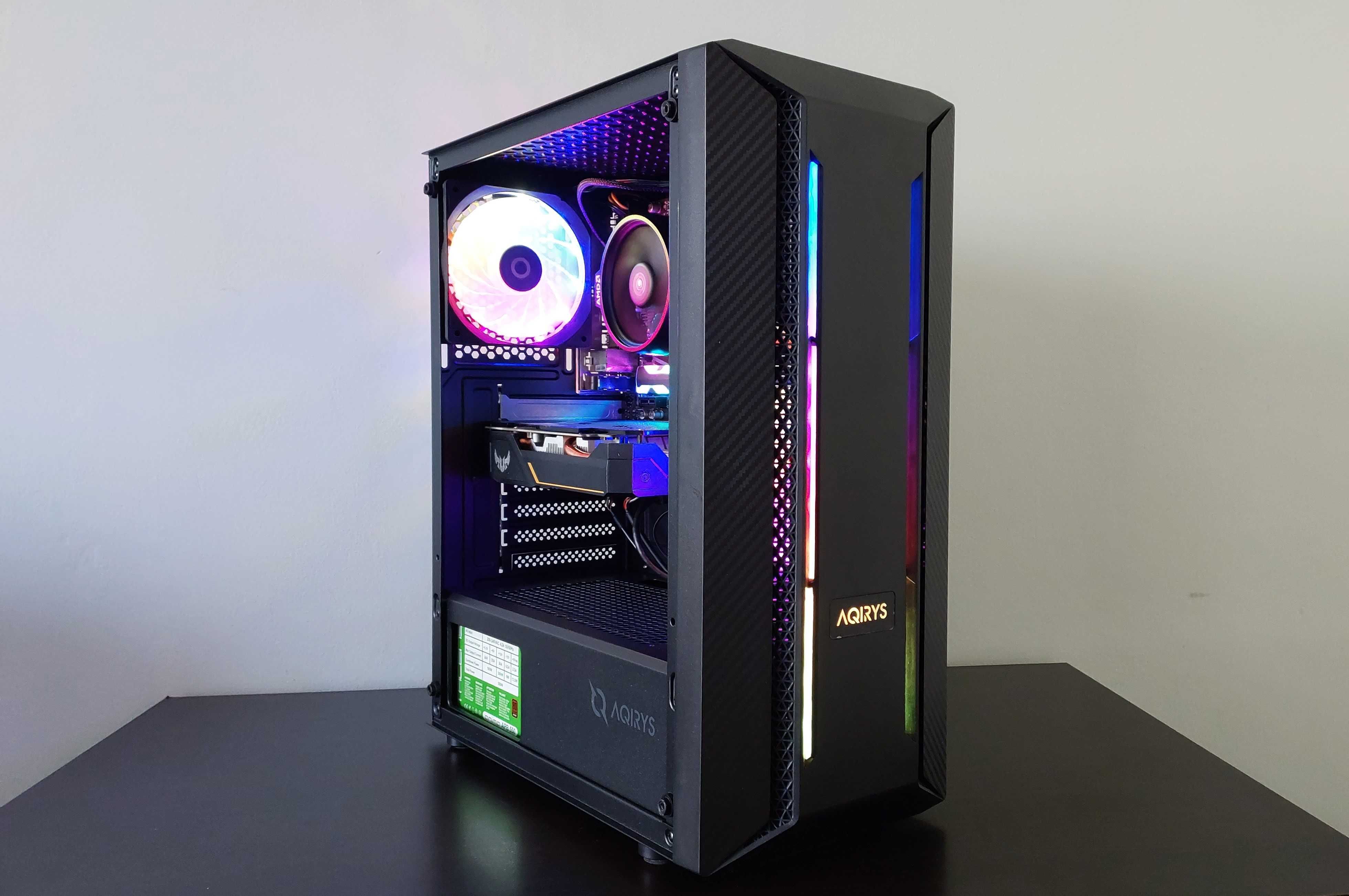 PC Ryzen 5 5500/16G/GTX 1650/500GB SSD M.2 RGB Gaming/Editare