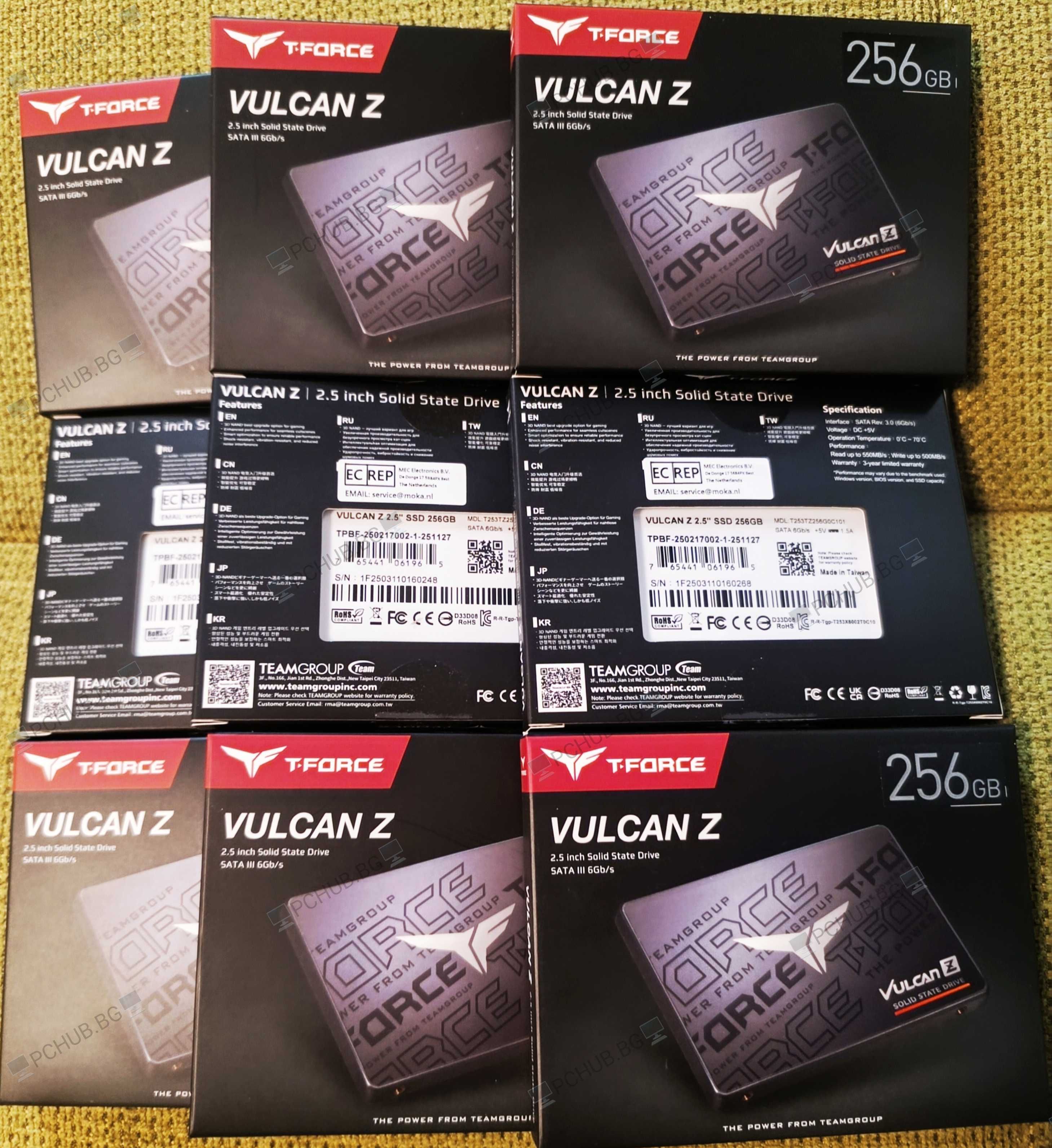 Нови SSD Дискове 256GB Team Group Vulcan Z 2.5" за Компютър или Лаптоп
