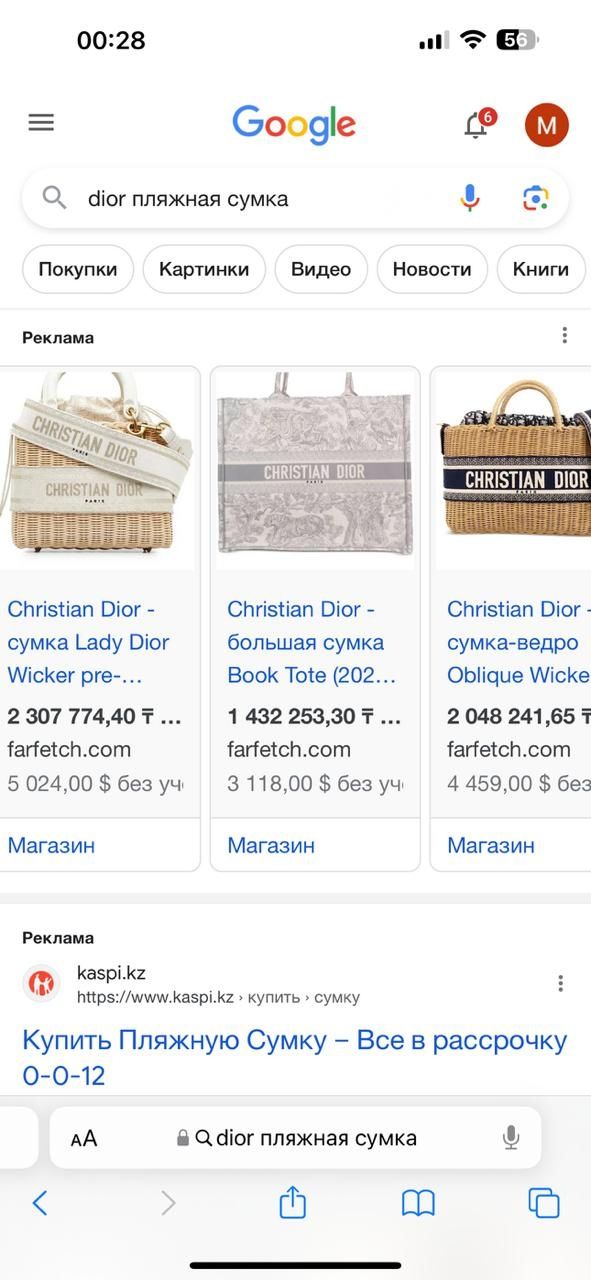 Christian Dior Book tote
