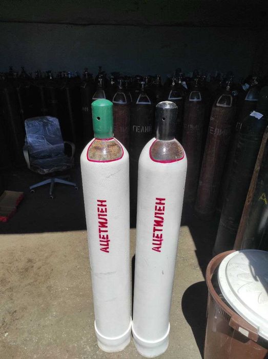 Ацетилен высокой чистоты марка А (99,5%) в 40л баллоне