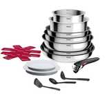 15 части Tefal макси сет от неръждаема стомана