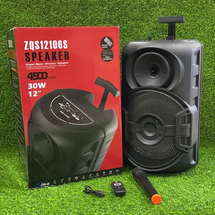 Безжична преносима Тонколона с безжичен микрофон