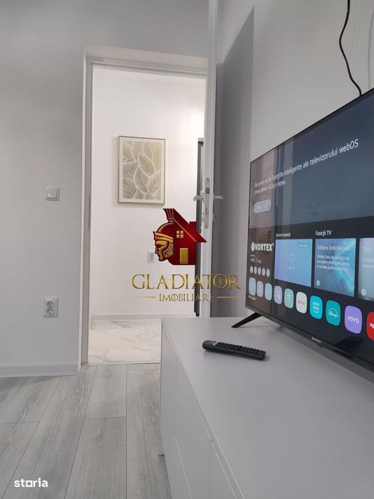 Apartament 1 cameră 30 mp — bloc nou, mobilat+utilat Lunca Cetatuii