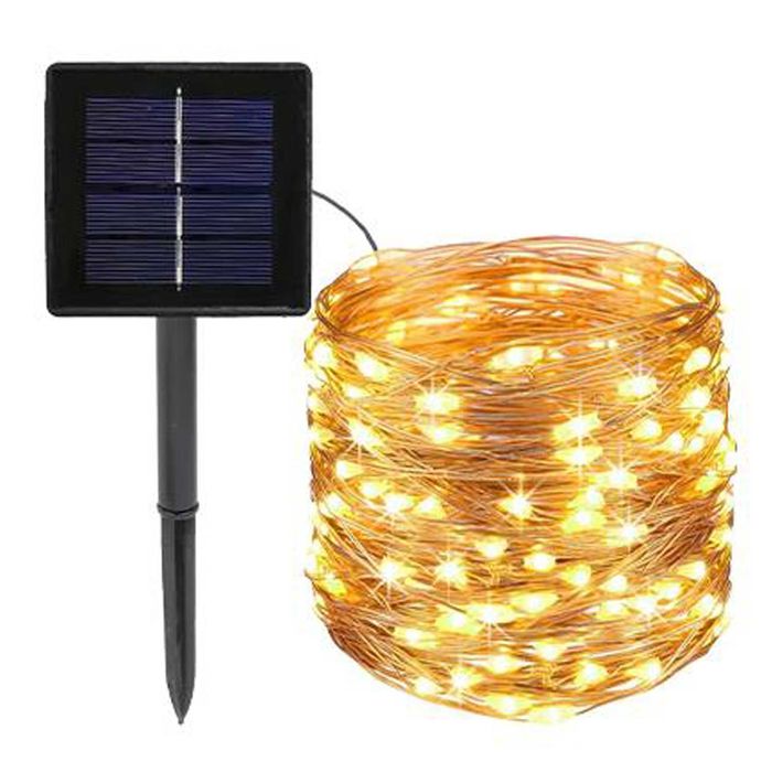 Ghirlanda luminoasa LED cu panou solar, 400 LED-uri, lungime 4190 cm