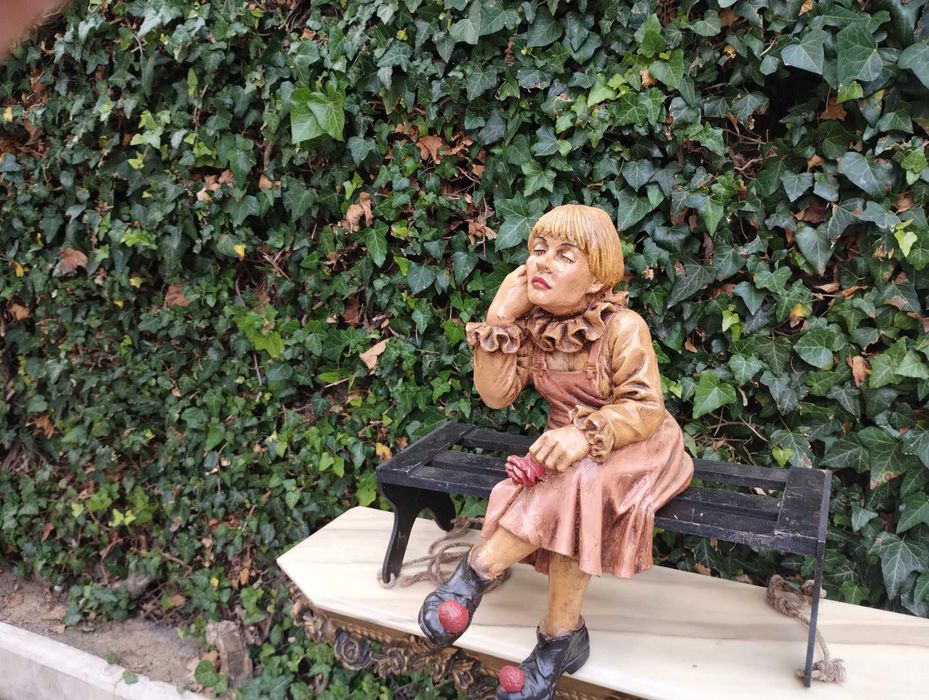 Романтична цинкова влюбена двойка от 1901г