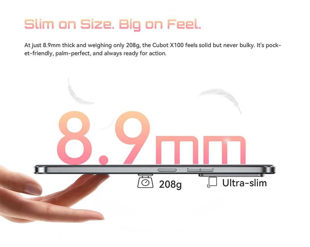 CUBOT X100 - 6.88", 8GB+8GB/256GB, 5100mAh, 64MP, Android 15