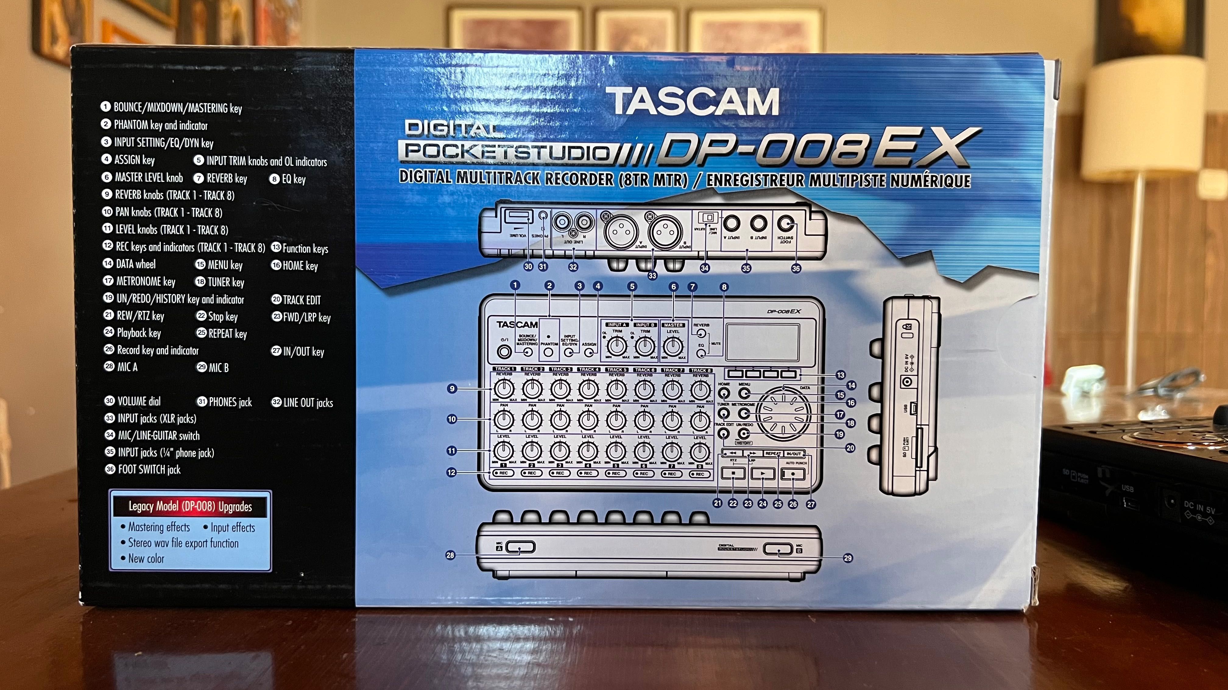 Tascam DP-008 EX - Portable 8-Track Recorder