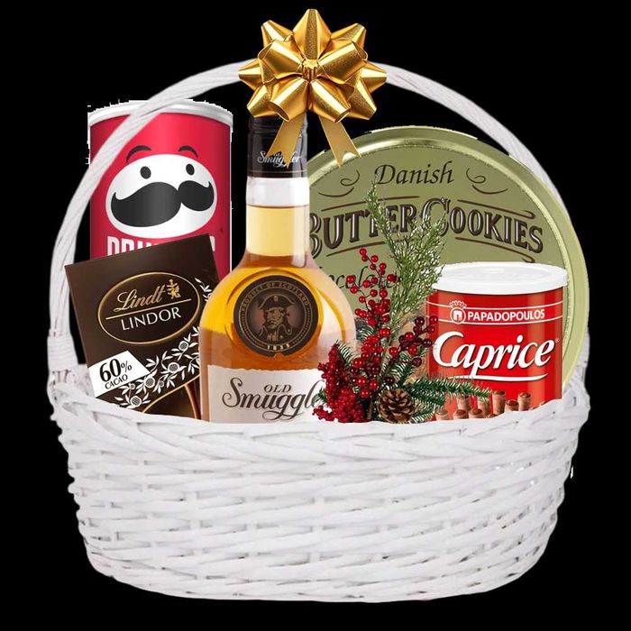 Луксозна подаръчна кошница с уиски