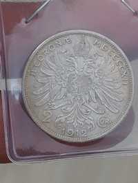 Lot 2 Monede 2 Coroane 1912/1913 Argint