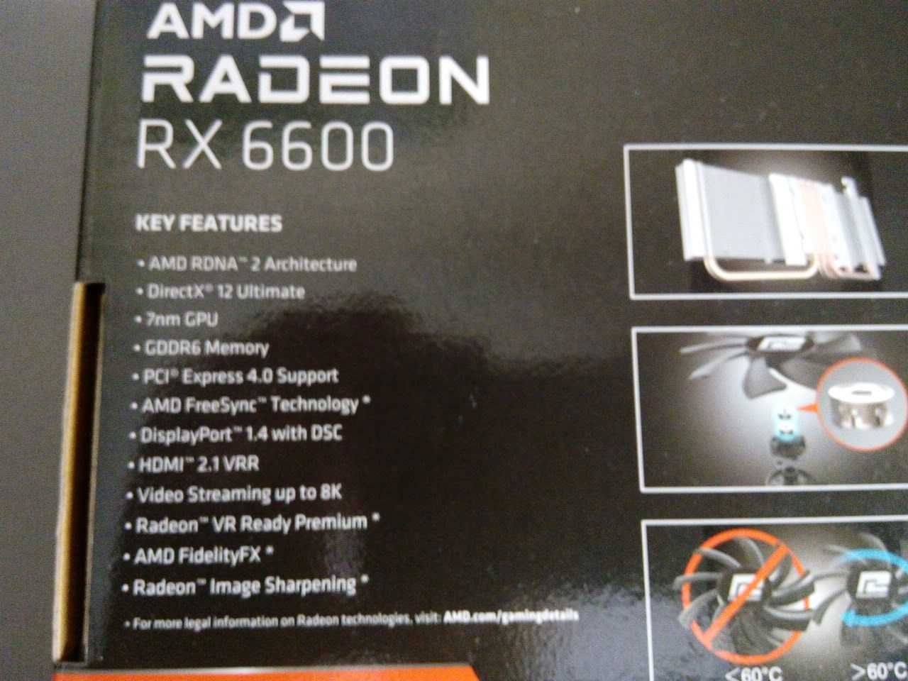 Видеокарта RX 6600 8Gb запечатанная