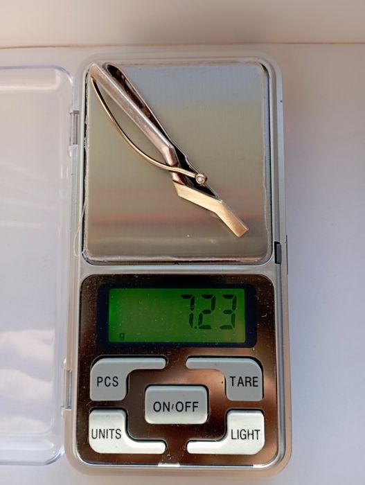 Ac cravata argint cu diamant