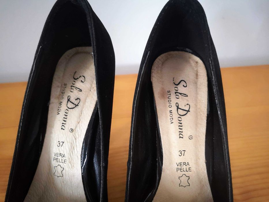 Sandale cu platforma Solo Donna (Benvenuti), piele naturala, marime 37