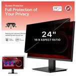 Filtru de confidentialitate, GDPR, 24 inch, 16:9, Negru,