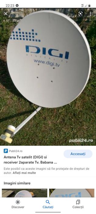 Antena Digi Tv + LNB 2 iesiri + 2 decodoare