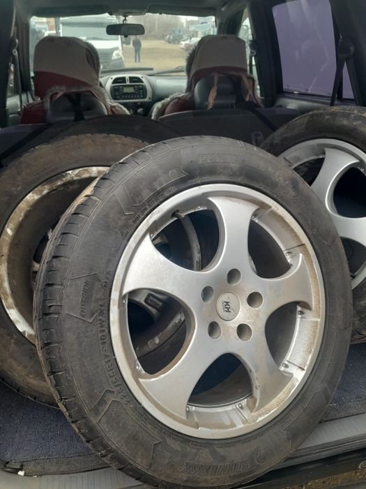 Титановые диски и резина,