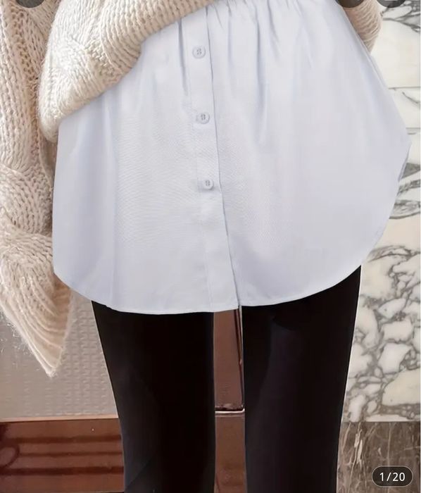 Съёмная юбка (рубашка) под свитер XXL