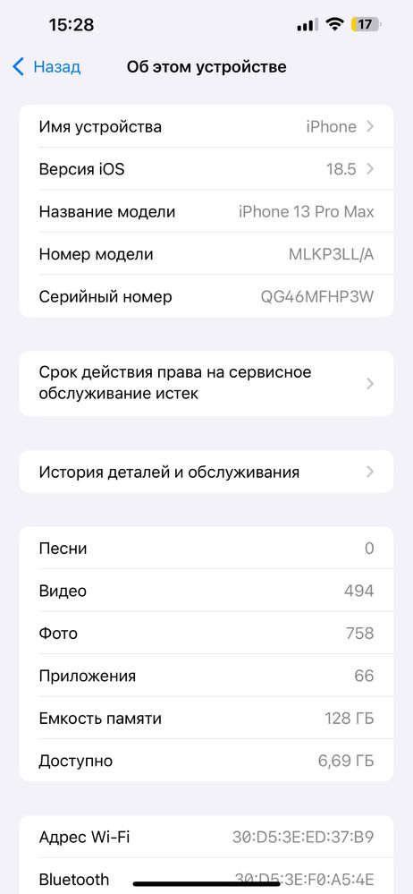 Iphone 13 pro max 128Gb