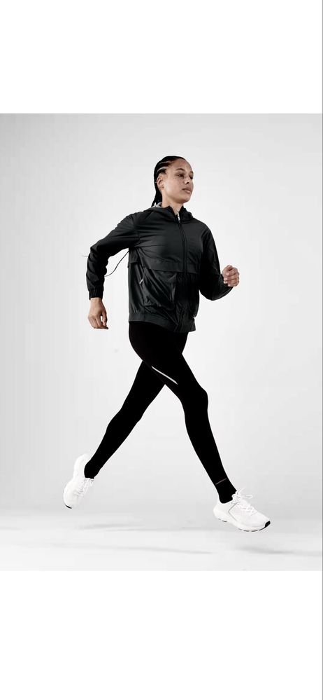 KIPRUN дамско яке против вятър за бягане KIPRUN RUN 500 WIND, черно