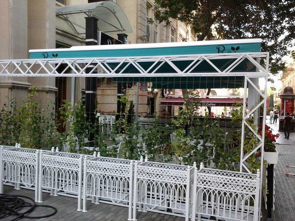 T Markiza Tent. Kafe restoran villa va uylar uchun soyabonlar.