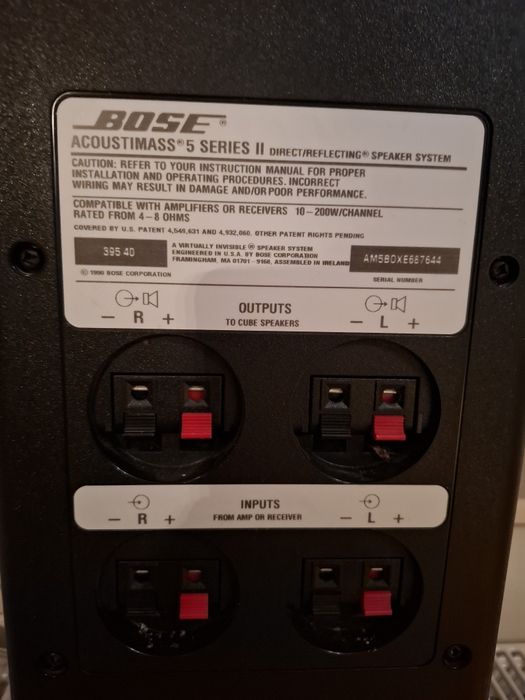 Sistem audio-video Yamaha si subwoofer cu boxe Bose