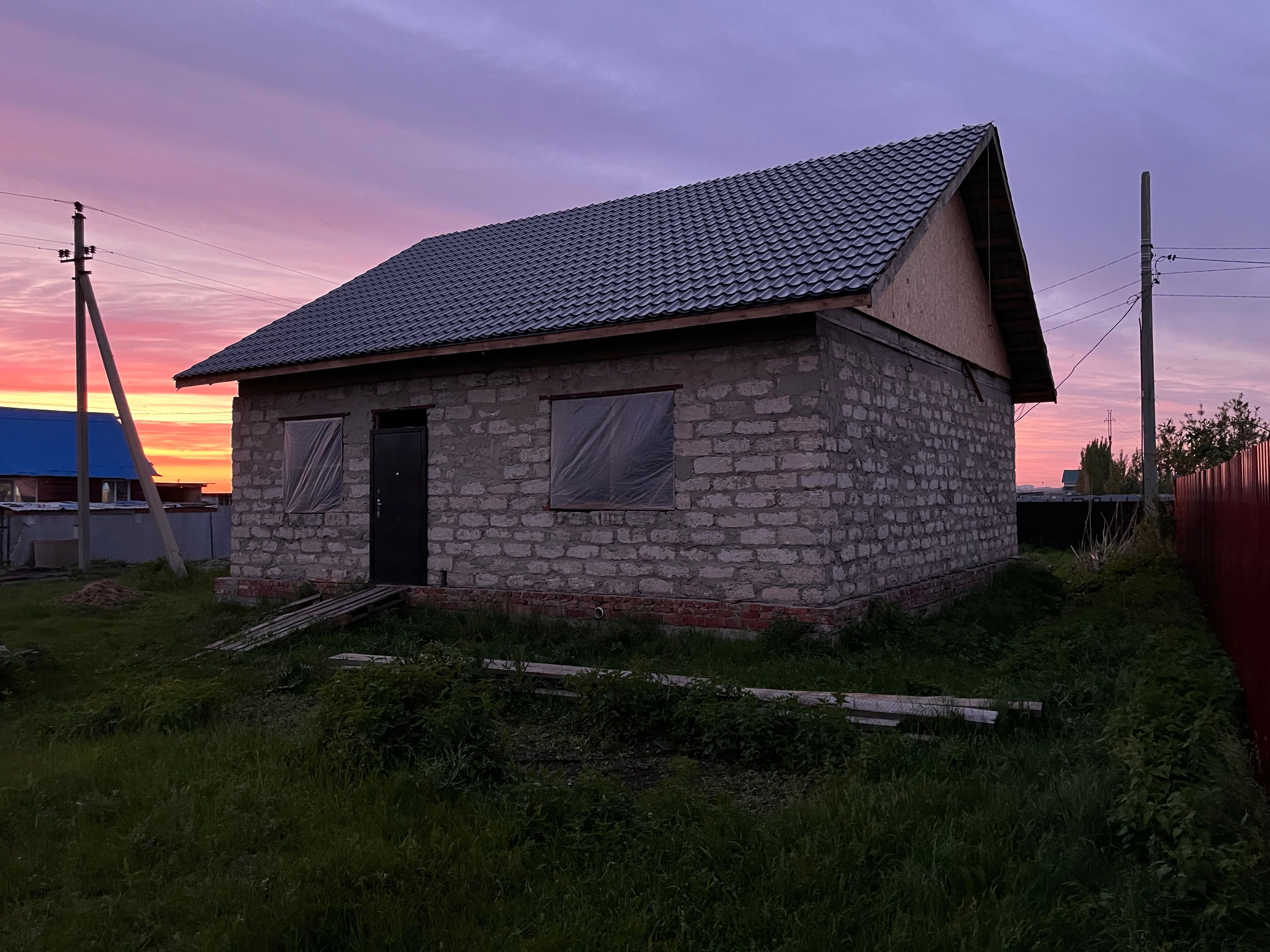 Продаю строящийся дом в Бишкуле