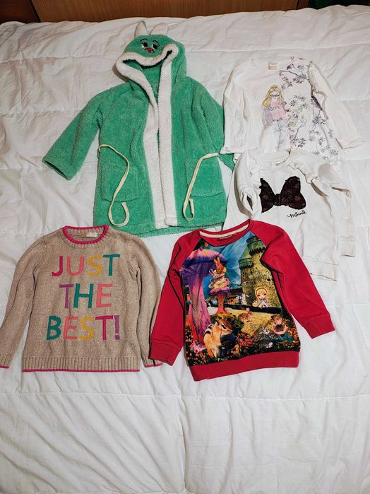 Halat casa pluovor bluze gradinita 110  cm 4 5 ani fetiță