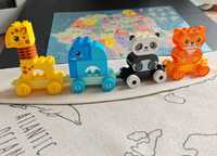 LEGO DUPLO - tren cu animale 10955, 15 piese