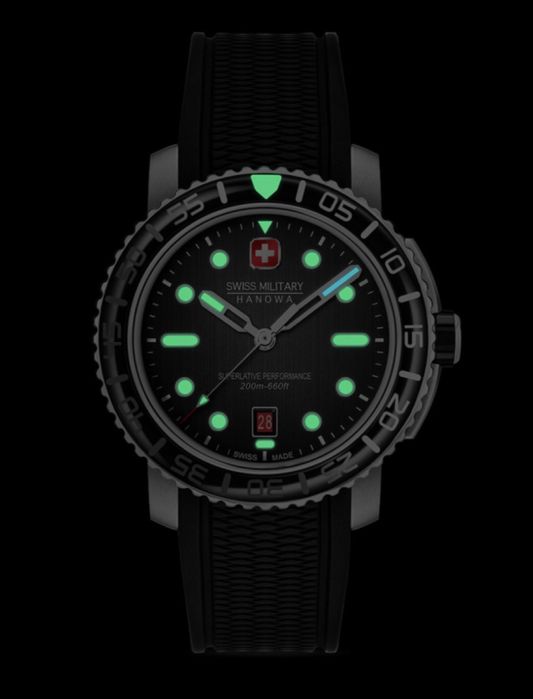 Vand Ceas Swiss Military Black Marlin