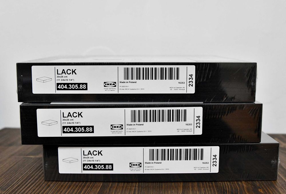 Рафтове LACK 30х26см 3бр