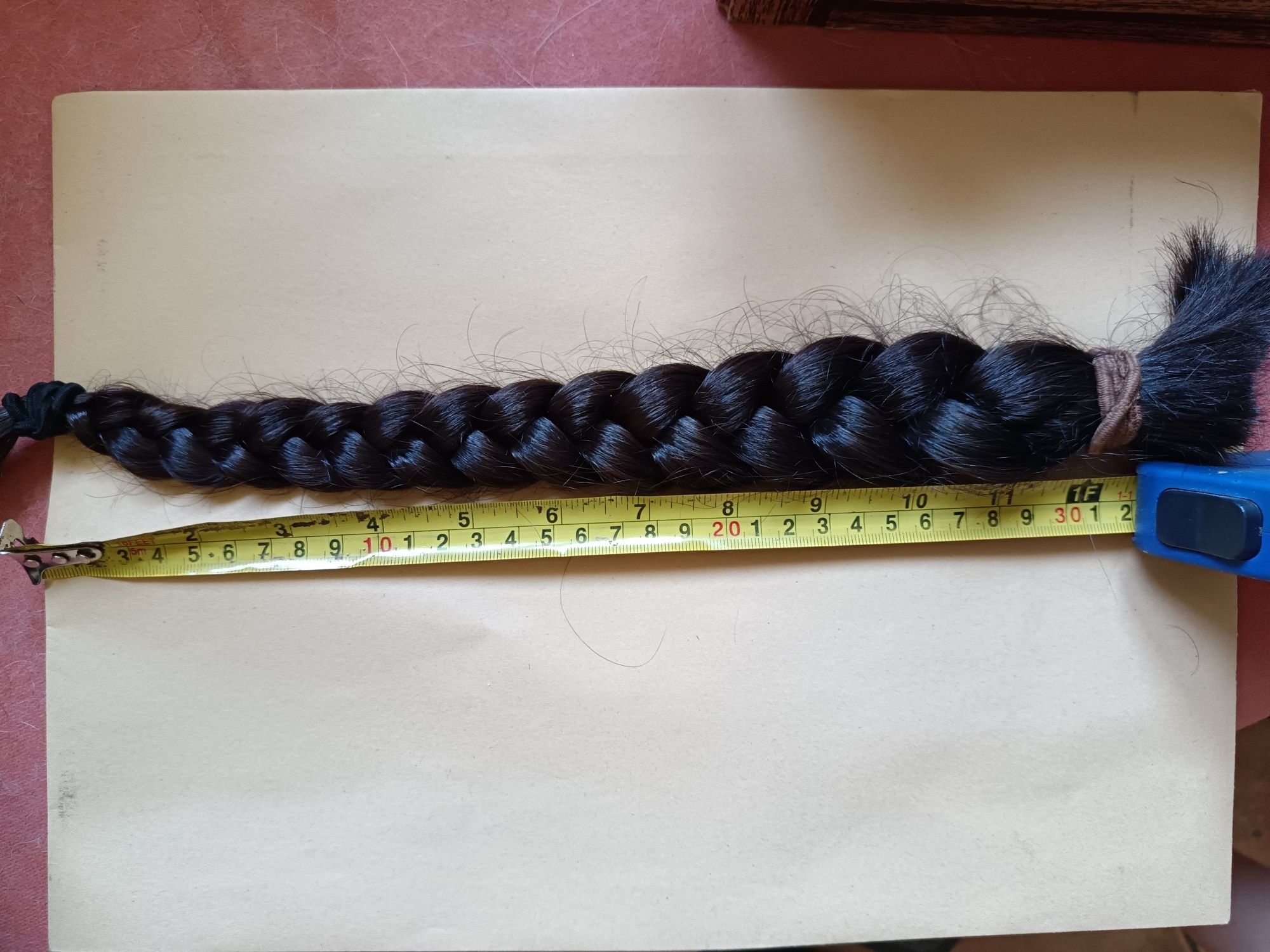 Par natural- coada împletită 30 cm