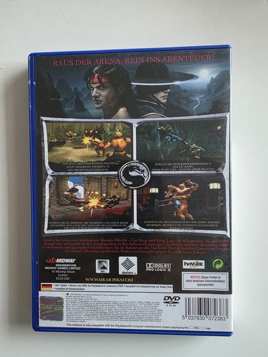 Mortal Kombat Shaolin Monks PS2 Playstation 2 игра
