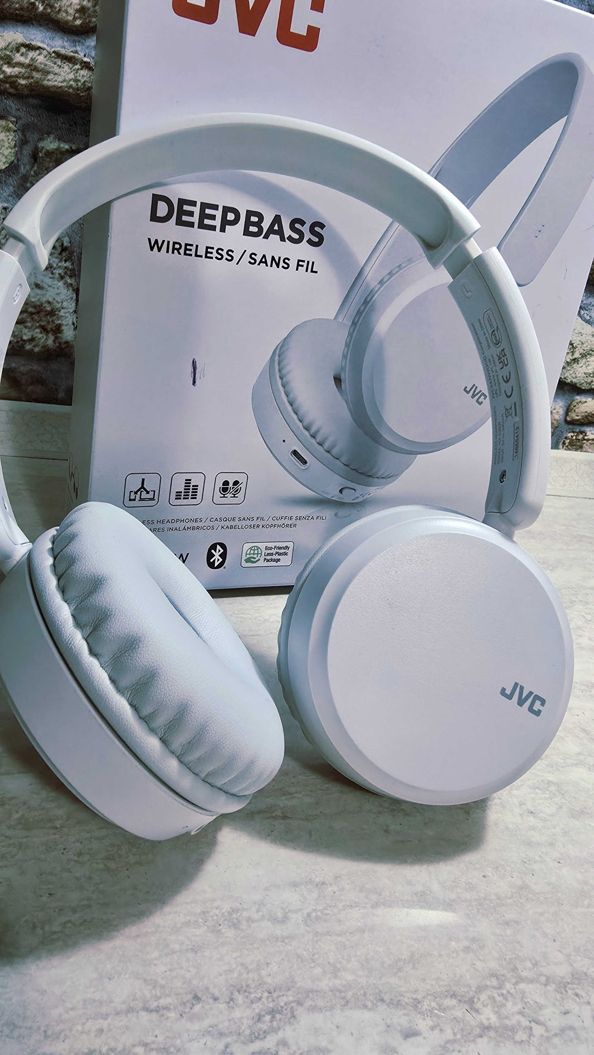 Casti JVC HA-S36W-W-U, Bluetooth, On- Ear, Microfon, alb