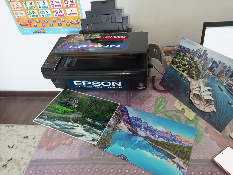 Epson 210 rangli TRIVADNOM Tezkor printer,Zaprafka qilingan dyuzi 100%