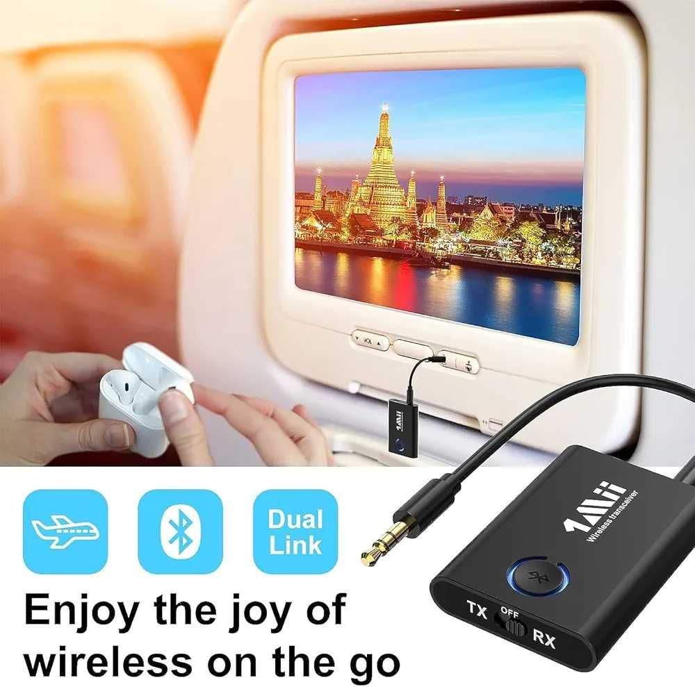 1Mii ML301 Bluetooth 5.3 Transmitter Receiver, Dual Link