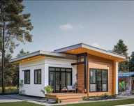 Casă modernă 50mp din panouri SIP — eficiență, design, montaj rapid!