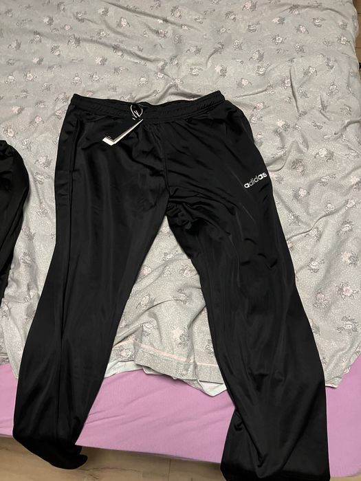 adidas Sportswear, Спортен екип с висока яка, Черен, Сив, ХЛ