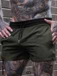 Къси спортни панталони мъжки - S - цвят зелен // Jogging shorts men