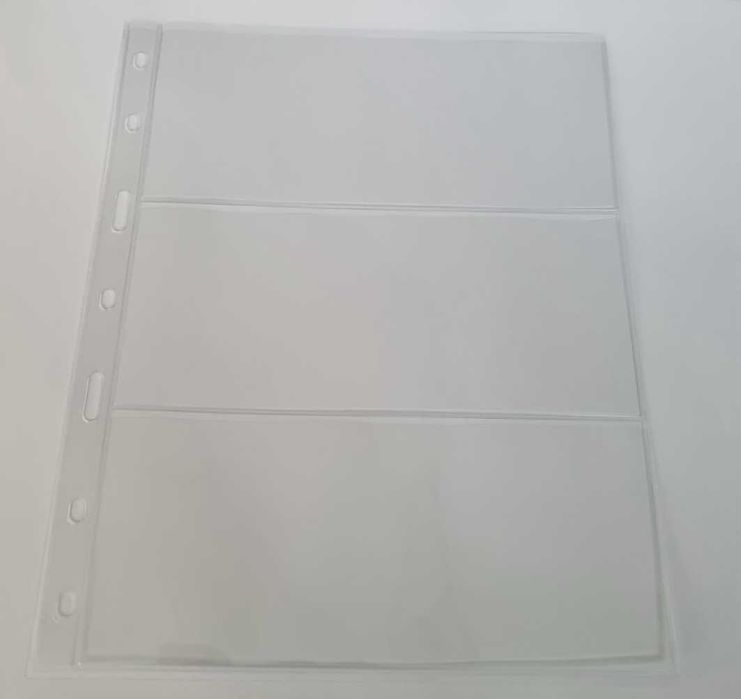 Листа LUX за банкноти , пощ. картички и FDC пликове - OPTIMA стандарт!