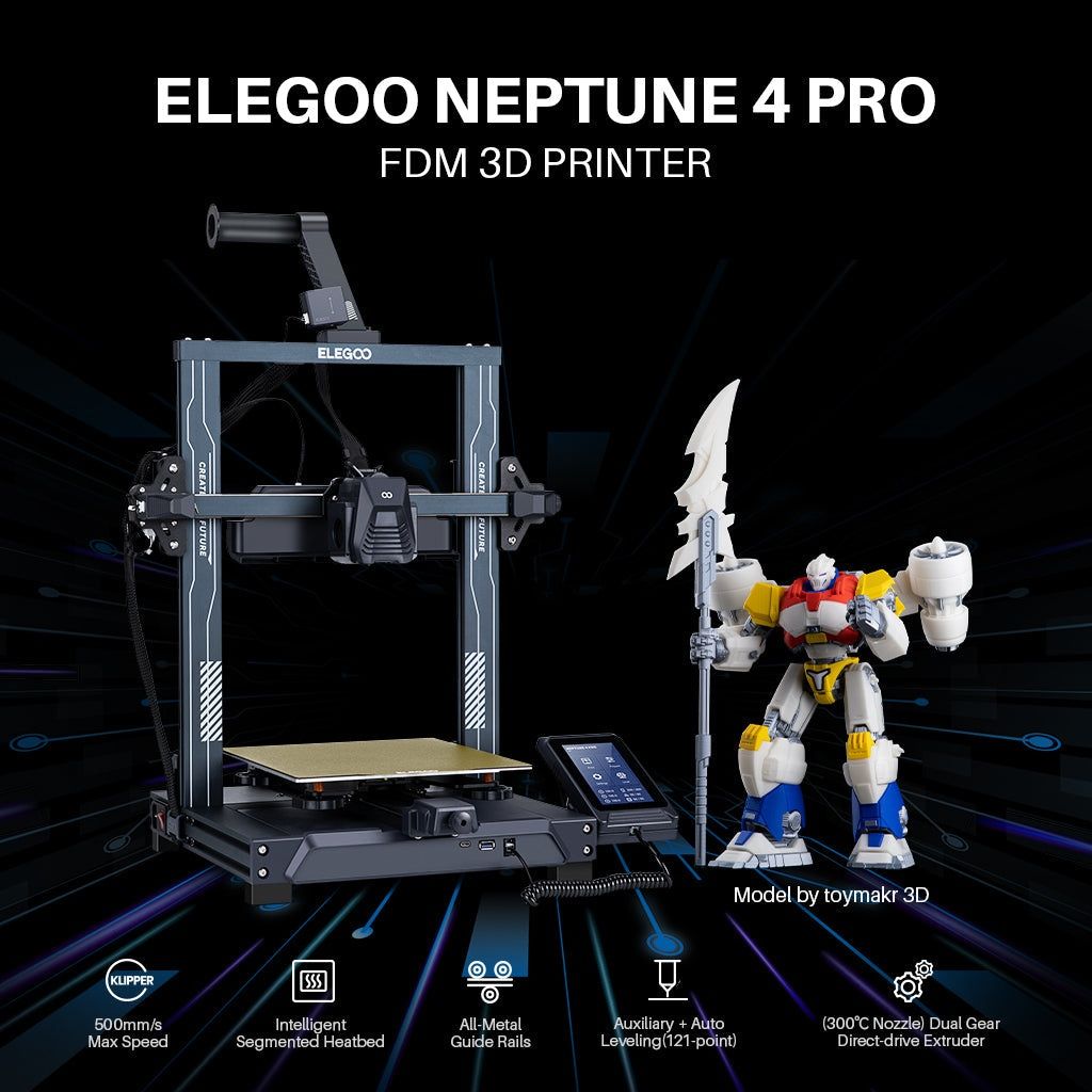 Vând imprimantă 3d Elegoo neptun 4 pro, cadou  imprimanta 3d tevo tara