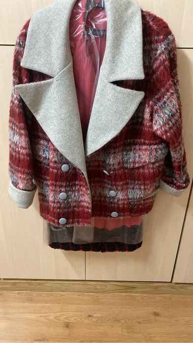 Полупальто двубортное