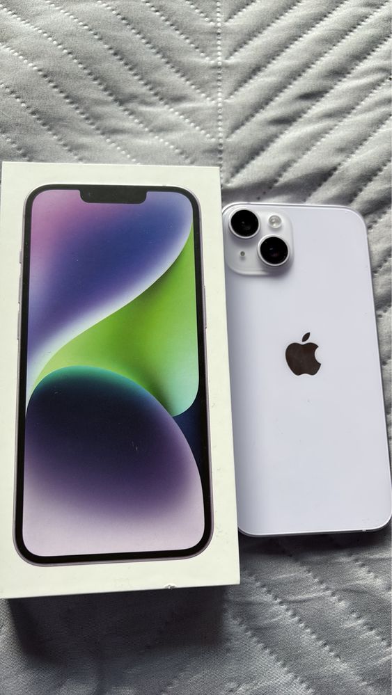 IPHONE 14 лилав 128 като нов
